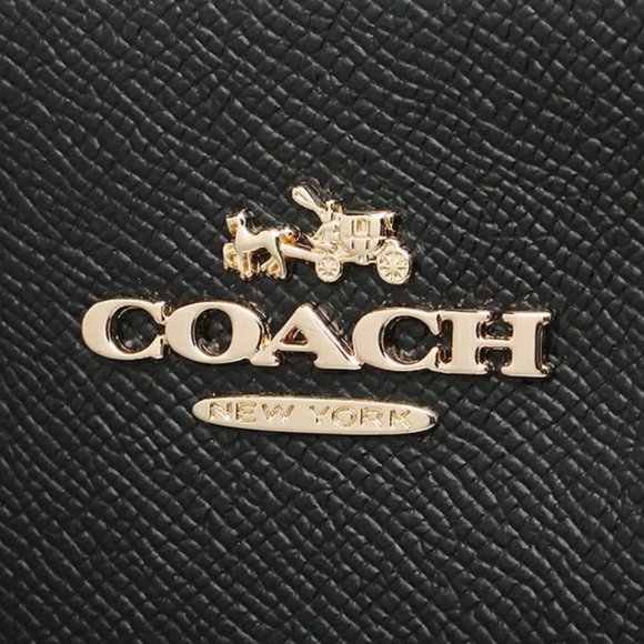 NEW Coach classy leather tote shoulder bag black - Picture 7 of 8